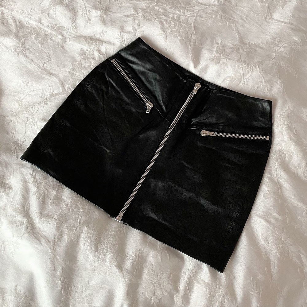 The kooples leather skirt